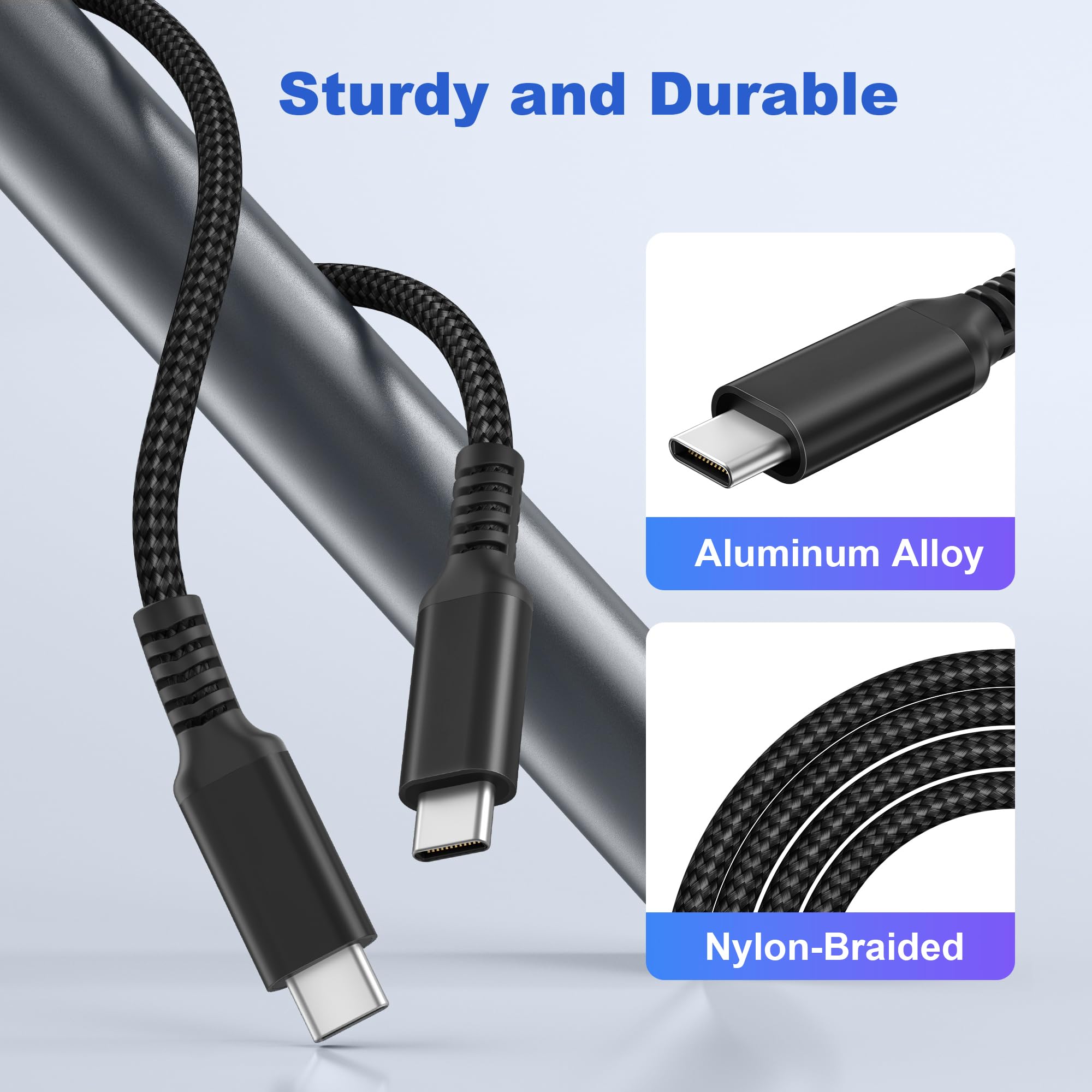 Amazon.com: Basesailor USB C to Type C 60W Cable 10ft/2Pack for